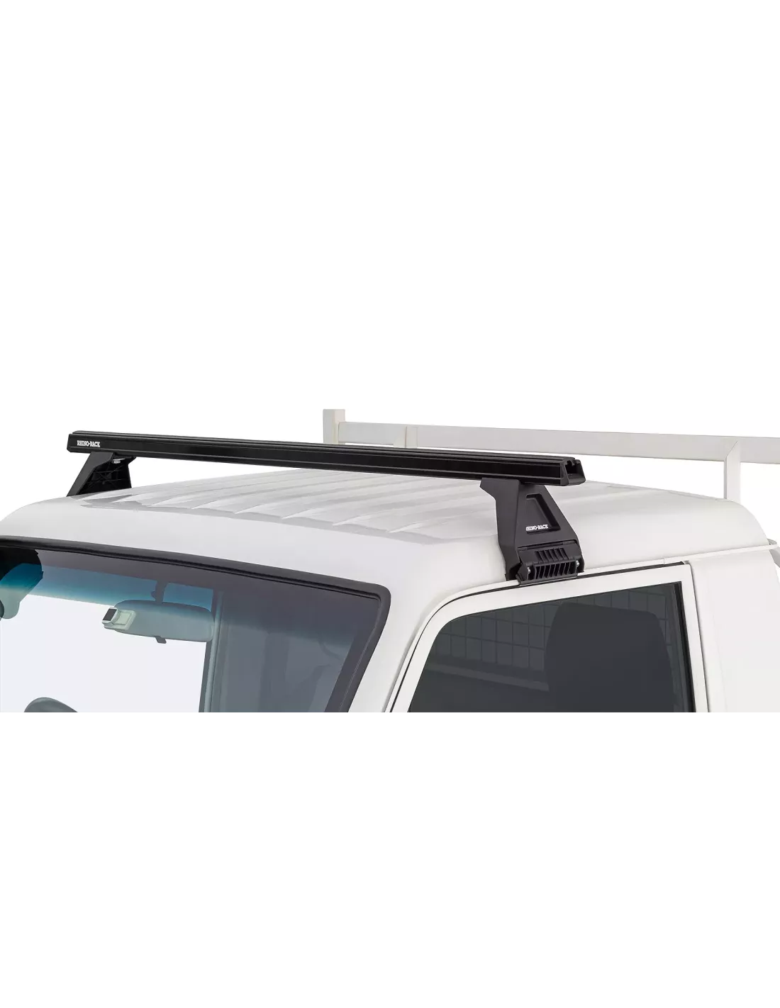 Kit 1 barre de toit noire Heavy Duty 1500mm avec pied RCL150 RHINO