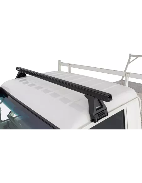 Kit 1 barre de toit noire Heavy Duty 1500mm avec pied RCL150 RHINO