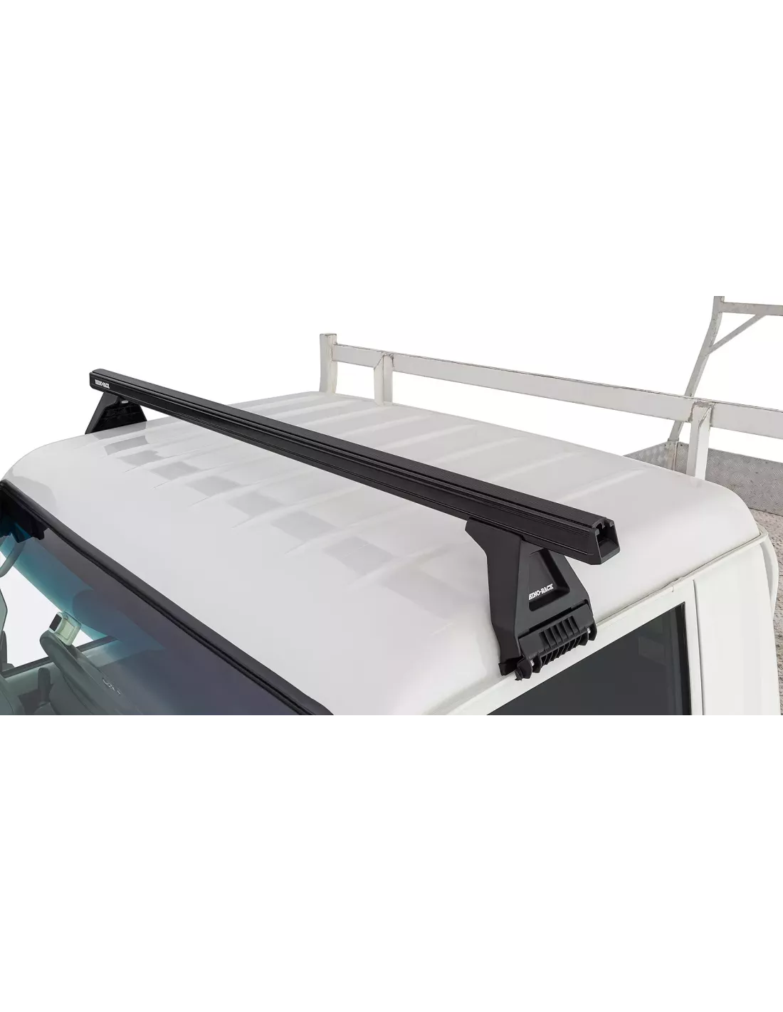 Kit 1 barre de toit noire Heavy Duty 1500mm avec pied RCL150 RHINO