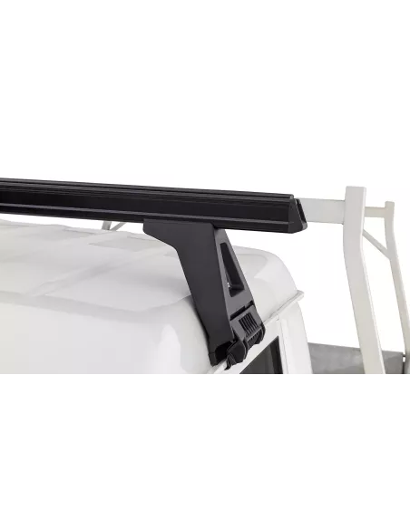 Kit 1 barre de toit noire Heavy Duty 1500mm avec pied RCL150 RHINO