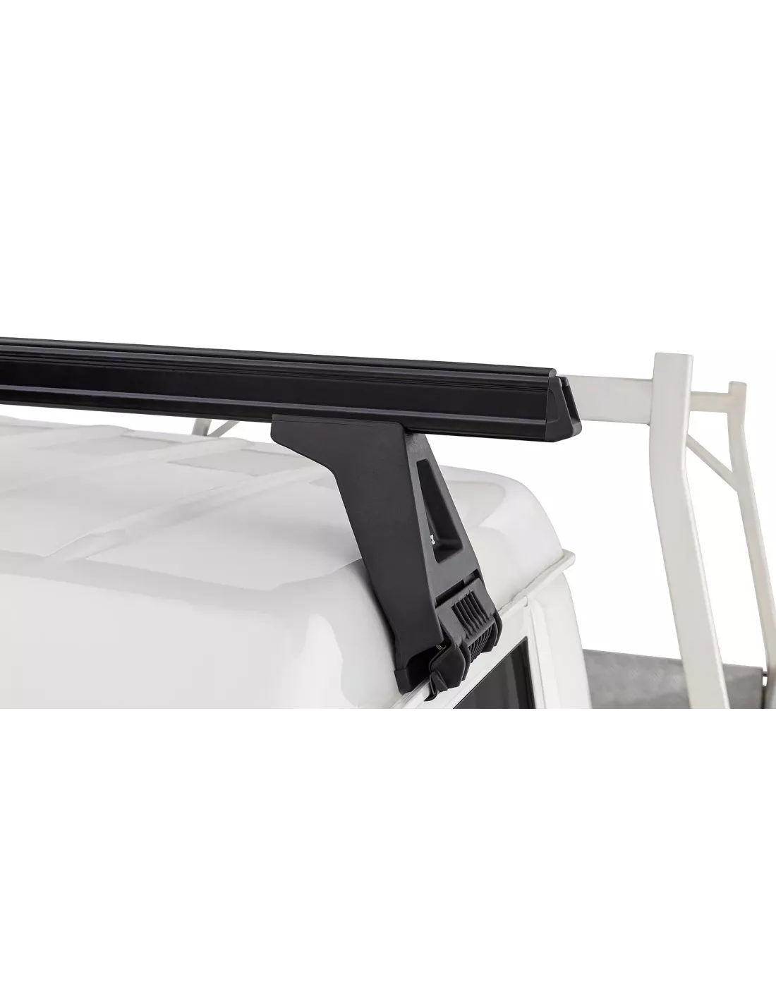 Kit 1 barre de toit noire Heavy Duty 1500mm avec pied RCL150 RHINO
