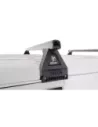 Kit 2 barres de toit noire Heavy Duty 1500mm avec pieds RL150 RHINO