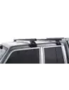 Kit 2 barres de toit noire Heavy Duty 1500mm avec pieds RL150 RHINO
