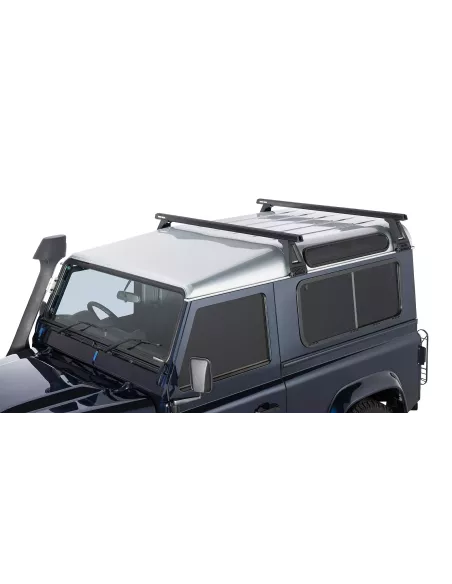 Kit 2 barres de toit noire Heavy Duty 1500mm avec pieds RL210 Land