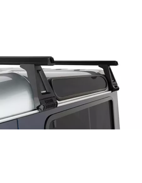 Kit 2 barres de toit noire Heavy Duty 1500mm avec pieds RL210 Land