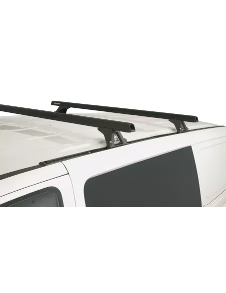 Kit 2 barres de toit noire Heavy Duty 1500mm avec pieds RLTF Hyundai