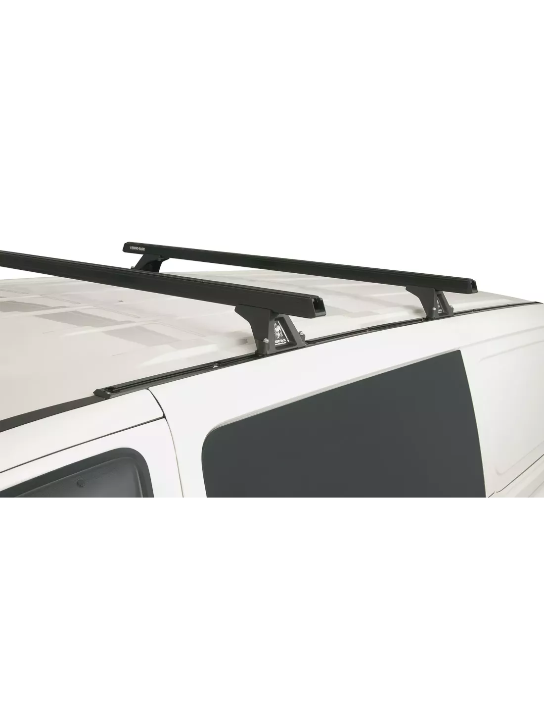 Kit 2 barres de toit noire Heavy Duty 1500mm avec pieds RLTF Hyundai