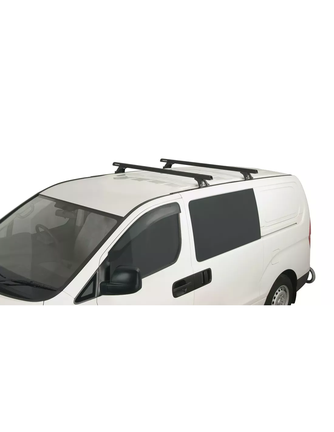 Kit 2 barres de toit noire Heavy Duty 1500mm avec pieds RLTF Hyundai