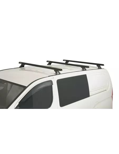 Kit 3 barres de toit noire Heavy Duty 1500mm avec pieds RLTF Hyundai