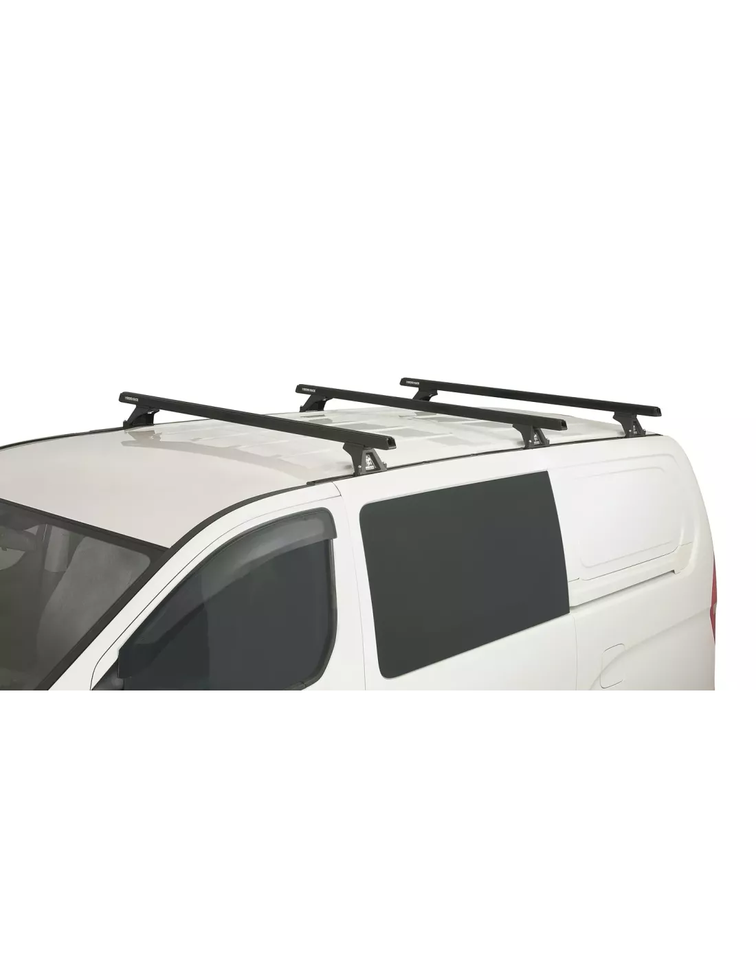 Kit 3 barres de toit noire Heavy Duty 1500mm avec pieds RLTF Hyundai