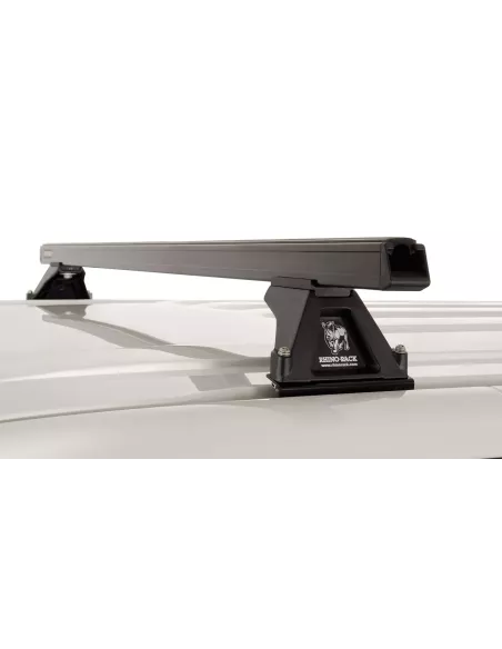 Kit 3 barres de toit noire Heavy Duty 1500mm avec pieds RLTF
