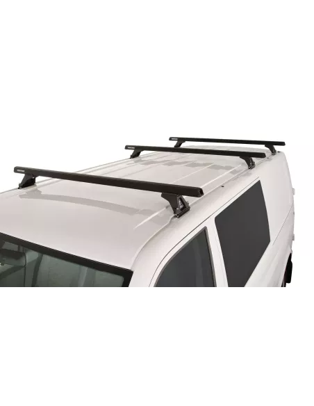Kit 3 barres de toit noire Heavy Duty 1500mm avec pieds RLTF