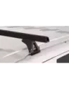 Kit 3 barres de toit noire Heavy Duty 1500mm avec pieds RLTF