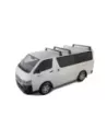 Kit 3 barres de toit noire Heavy Duty 1500mm avec pieds RL150 Toyota