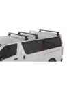 Kit 3 barres de toit noire Heavy Duty 1500mm avec pieds RL150 Toyota