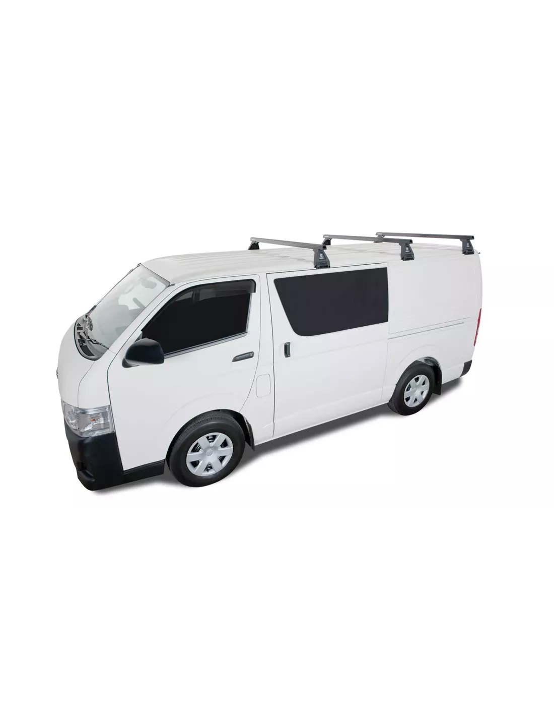 Kit 3 barres de toit noire Heavy Duty 1500mm avec pieds RL150 Toyota