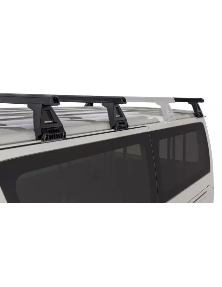 Kit 3 barres de toit noire Heavy Duty 1500mm avec pieds RL150 Toyota