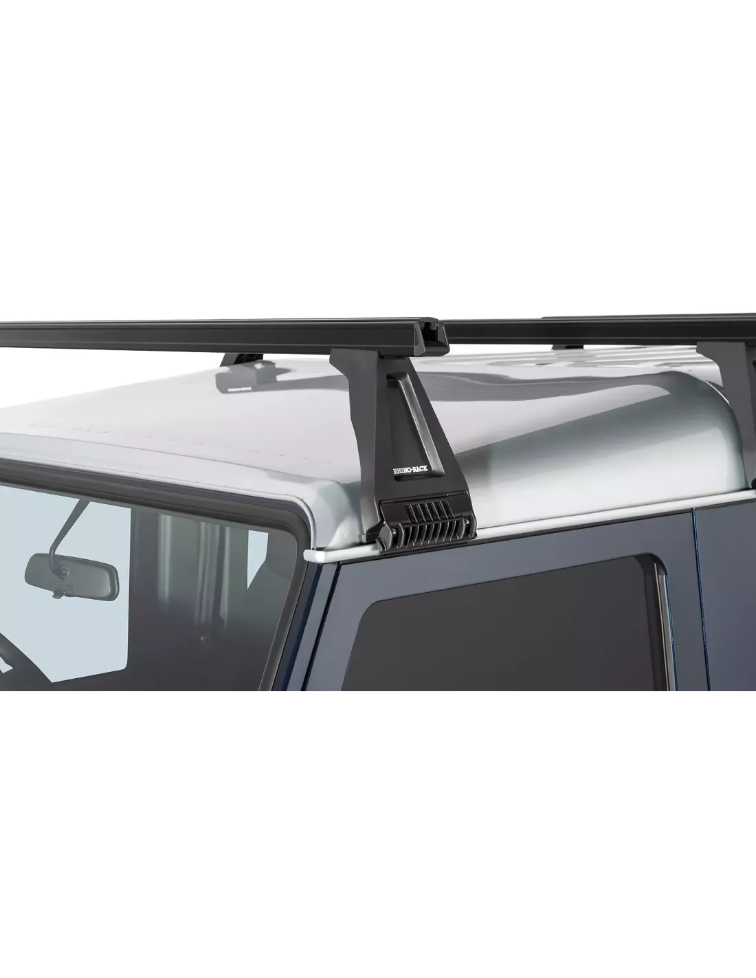 Kit 3 barres de toit noire Heavy Duty 1500mm avec pieds RL210 Land