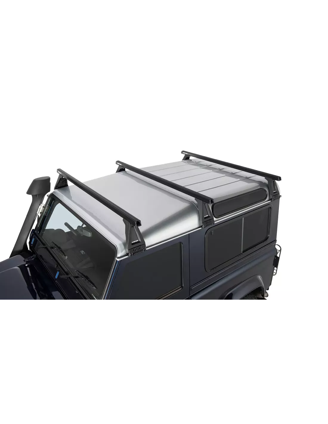 Kit 3 barres de toit noire Heavy Duty 1500mm avec pieds RL210 Land