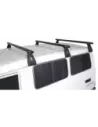 Kit 3 barres de toit noire Heavy Duty 1500mm avec pieds RL210 RHINO