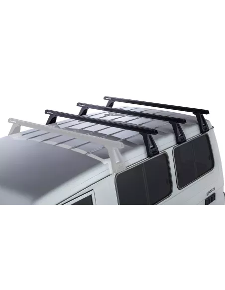 Kit 3 barres de toit noire Heavy Duty 1500mm avec pieds RL210 Toyota