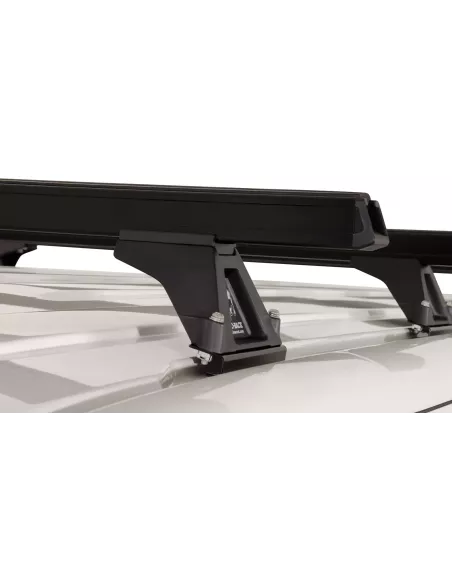 Kit 4 barres de toit noire Heavy Duty 1500mm avec pieds RLTF