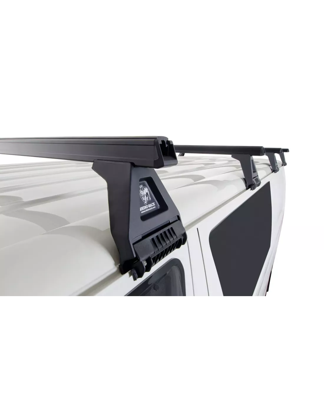 Kit 4 barres de toit noire Heavy Duty 1500mm avec pieds RL150 Toyota