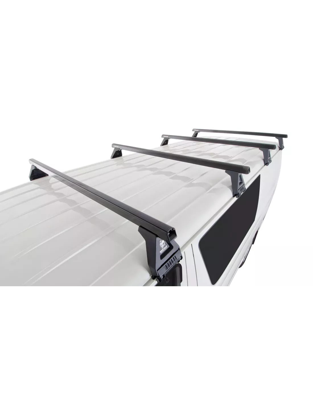 Kit 4 barres de toit noire Heavy Duty 1500mm avec pieds RL150 Toyota