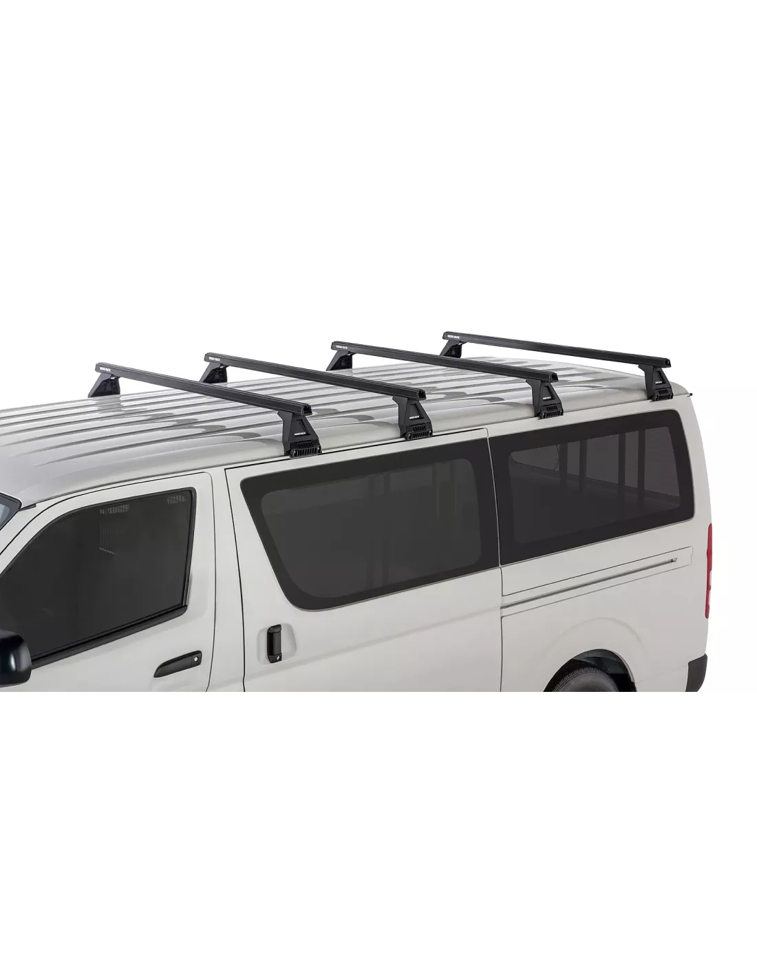 Kit 4 barres de toit noire Heavy Duty 1500mm avec pieds RL150 Toyota