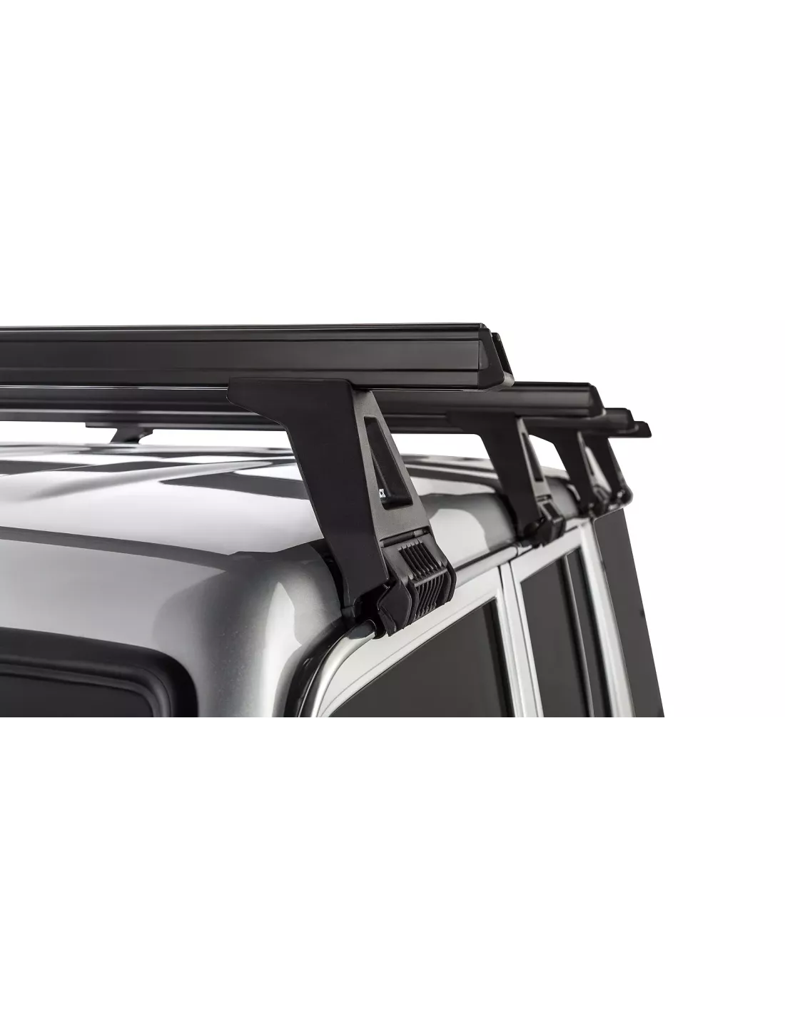 Kit 4 barres de toit noire Heavy Duty 1500mm avec pieds RL150 Toyota