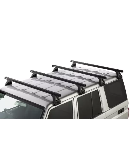 Kit 4 barres de toit noire Heavy Duty 1500mm avec pieds RL150 Toyota