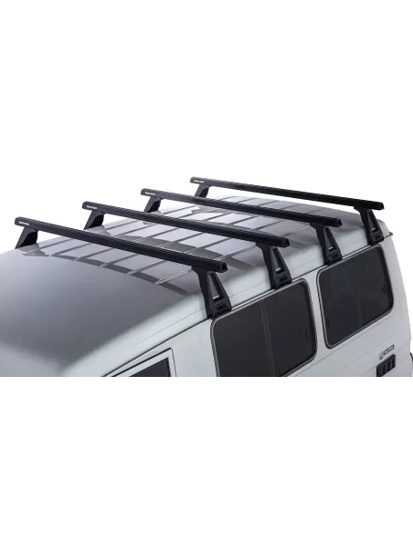 Kit 4 barres de toit noire Heavy Duty 1500mm avec pieds RL210 Toyota