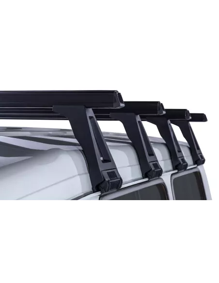 Kit 4 barres de toit noire Heavy Duty 1500mm avec pieds RL210 Toyota