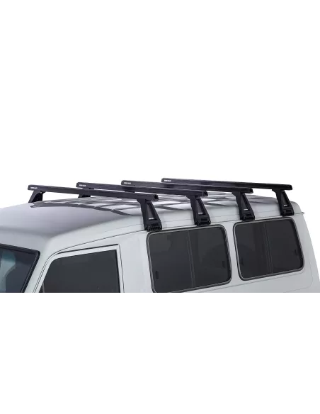 Kit 4 barres de toit noire Heavy Duty 1500mm avec pieds RL210 Toyota