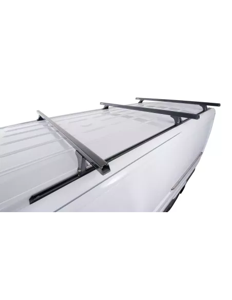 Kit 3 barres de toit noire Heavy Duty 1800mm avec pieds RLTF RHINO