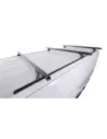 Kit 3 barres de toit noire Heavy Duty 1800mm avec pieds RLTF RHINO