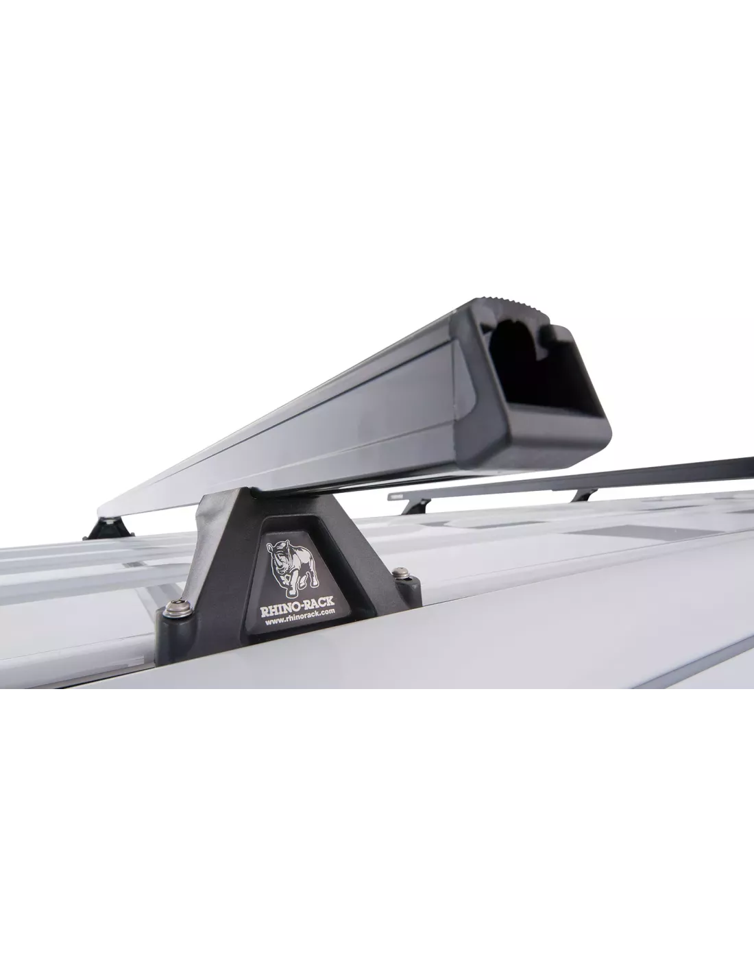 Kit 3 barres de toit noire Heavy Duty 1800mm avec pieds RLTF RHINO