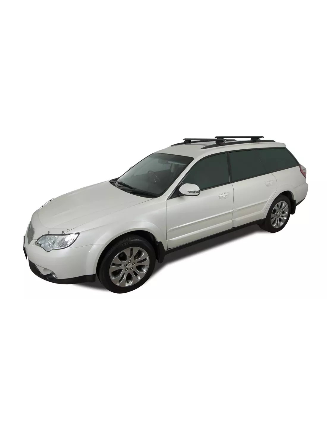 Kit 2 barres de toit noire Vortex 1065mm avec pieds SX Subaru Outback