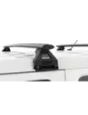Kit 2 barres de toit noire Vortex 1370mm avec pied RL110 RHINO RACK -