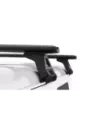Kit 2 barres de toit noire Vortex 1370mm avec pied RL110 RHINO RACK -