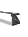 Kit 3 barres de toit noire Vortex 1370mm avec pieds RL150 RHINO RACK
