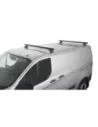 Kit 2 barres de toit noire Heavy Duty avec pieds RLTP Ford Transit