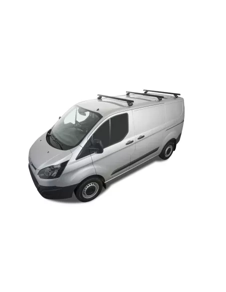Kit 3 barres de toit noire Heavy Duty avec pieds RLTP Ford Transit