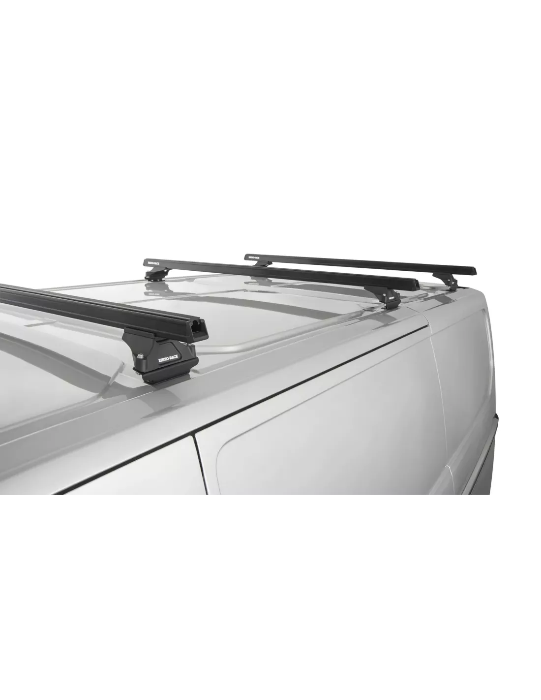 Kit 3 barres de toit noire Heavy Duty avec pieds RLTP Ford Transit