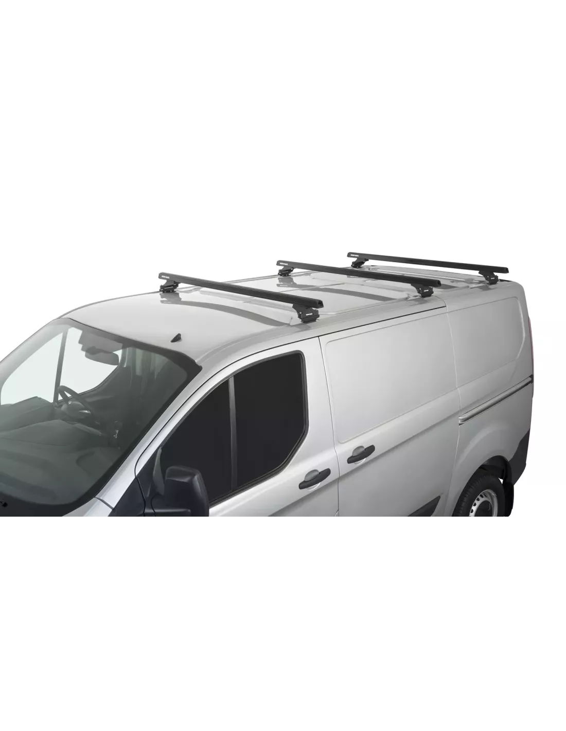 Kit 3 barres de toit noire Heavy Duty avec pieds RLTP Ford Transit