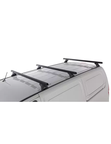 Kit 3 barres de toit noire Heavy Duty 1500mm avec pieds RLTF Hyundai