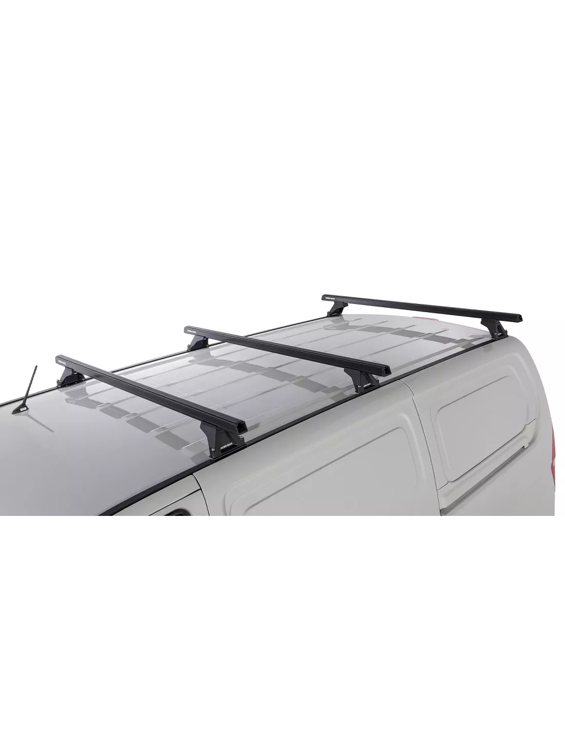 Kit 3 barres de toit noire Heavy Duty 1500mm avec pieds RLTF Hyundai