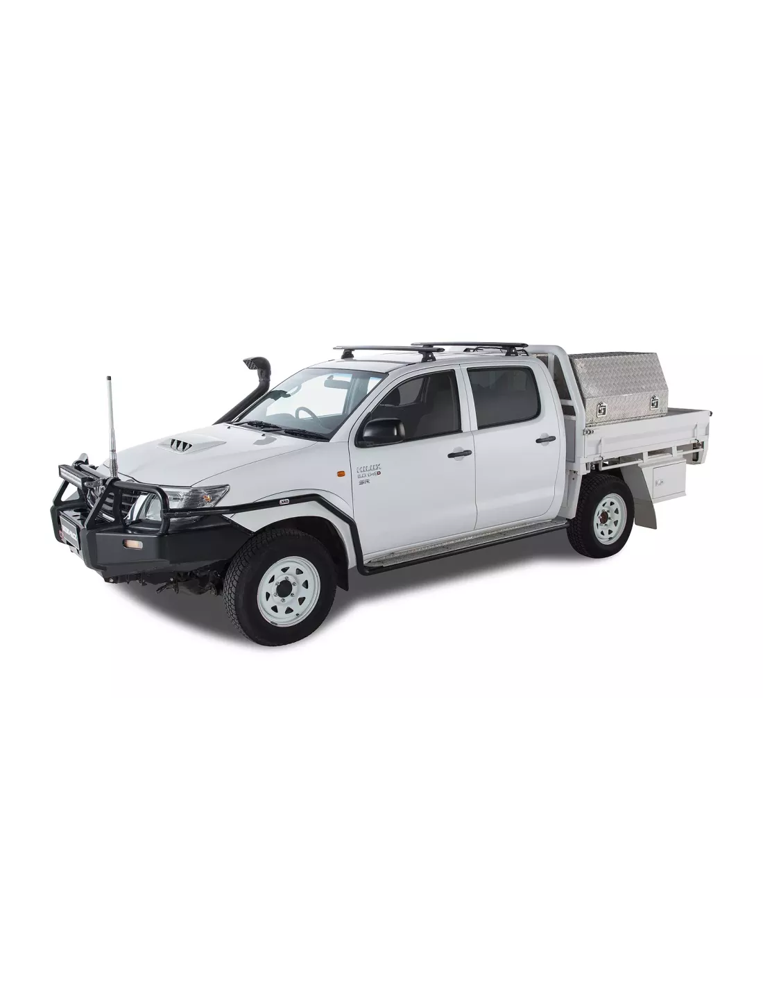 Kit 2 barres de toit noire Vortex 1370mmRLT600 Trackmount Toyota