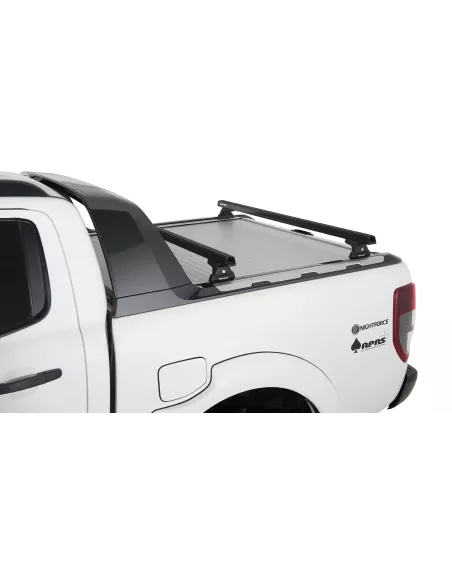 Kit 2 barres de toit noire Heavy Duty 1500mm avec pieds RLT600 Ford