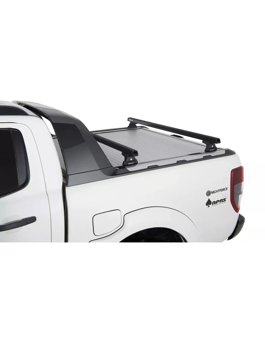 Kit 2 barres de toit noire Heavy Duty 1500mm avec pieds RLT600 Ford
